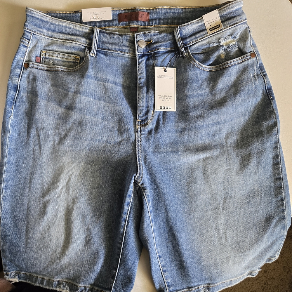 Women's Light Blue Denim Shorts